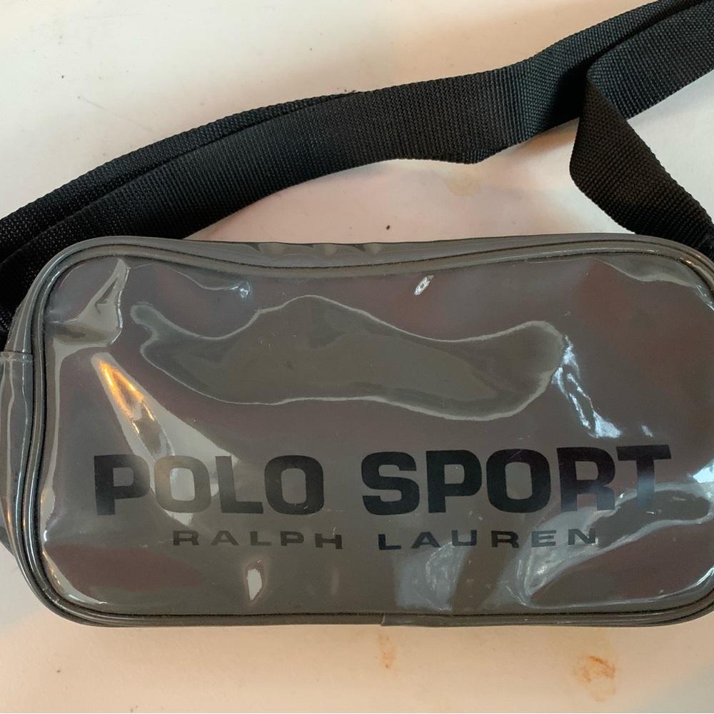 Polo by Ralph Lauren Gray and Black Crossbody Bag